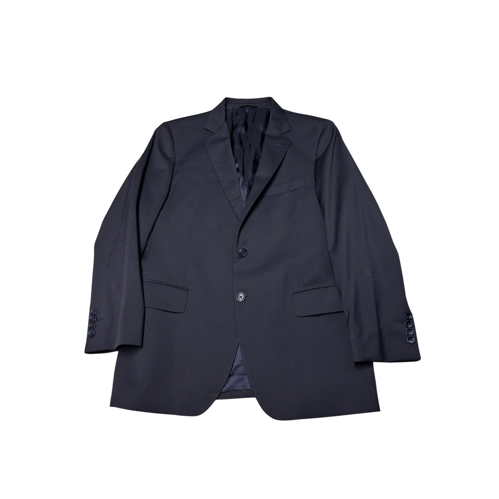 Brooks Brothers 1818 Fitzgerald Navy Wool Suit Jacket Mens 40S Blazer Made Italy